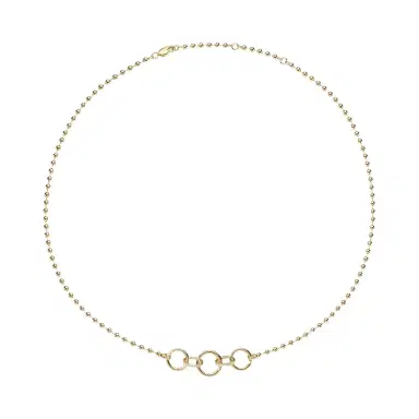 Stephanie Gottlieb Cleo Ball Chain Necklace with Push Clasps | Thumbnail 1