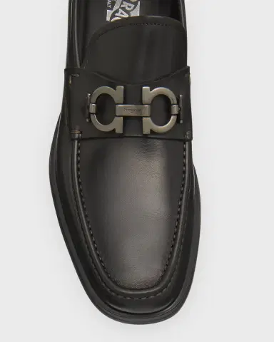 Ferragamo Men's David Leather Lug-Sole Loafers | Thumbnail 5 Ferragamo Men's David Leather Lug-Sole Loafers | Thumbnail 5