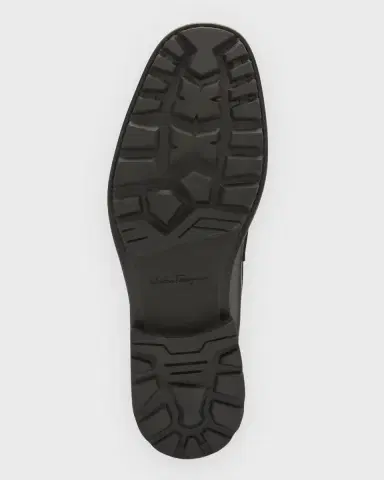 Ferragamo Men's David Leather Lug-Sole Loafers | Thumbnail 6 Ferragamo Men's David Leather Lug-Sole Loafers | Thumbnail 6