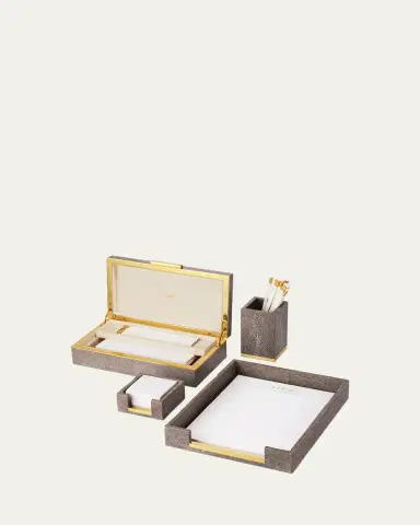 AERIN Faux Shagreen Paper Tray | Thumbnail 2