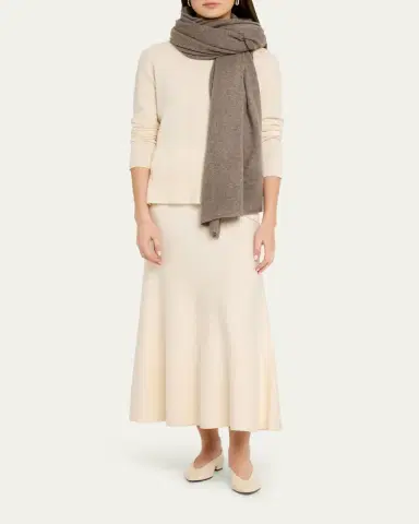 Lisa Yang Solid Cashmere Scarf | Thumbnail 2