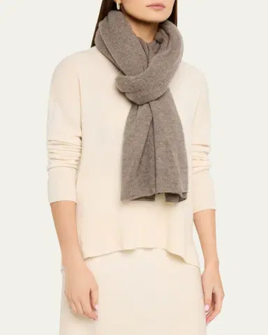 Lisa Yang Solid Cashmere Scarf | Thumbnail 3