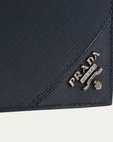 Prada Men's Saffiano Leather Bi-Fold Wallet | Thumbnail 5 Prada Men's Saffiano Leather Bi-Fold Wallet | Thumbnail 5