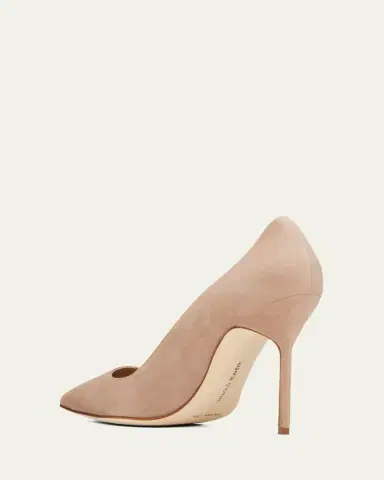 Manolo Blahnik BB 105mm Suede Stiletto Pumps | Thumbnail 4