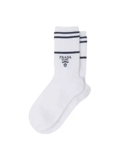 Prada Men's Logo Crew Socks | Thumbnail 1