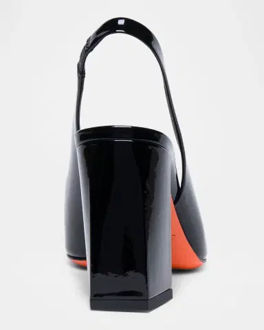 Santoni Peaches Patent Buckle Slingback Pumps | Thumbnail 2 Santoni Peaches Patent Buckle Slingback Pumps | Thumbnail 2
