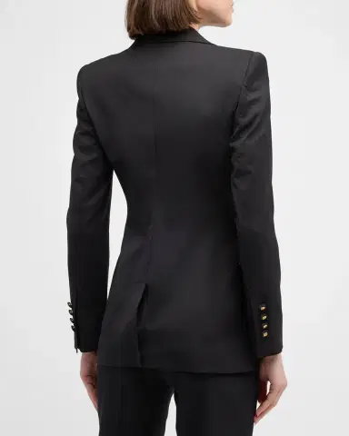 Dolce & Gabbana Wool Blazer Jacket w/ Button Detail | Thumbnail 2 Dolce & Gabbana Wool Blazer Jacket w/ Button Detail | Thumbnail 2