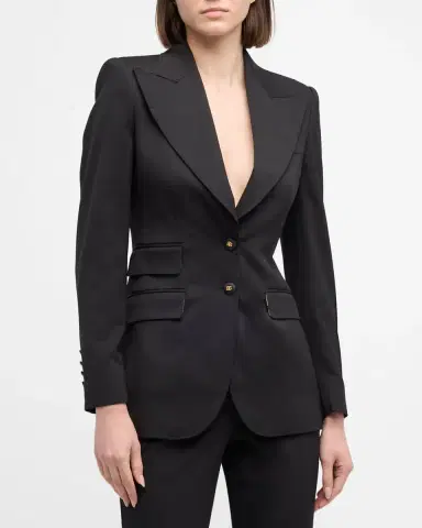 Dolce & Gabbana Wool Blazer Jacket w/ Button Detail | Thumbnail 3 Dolce & Gabbana Wool Blazer Jacket w/ Button Detail | Thumbnail 3