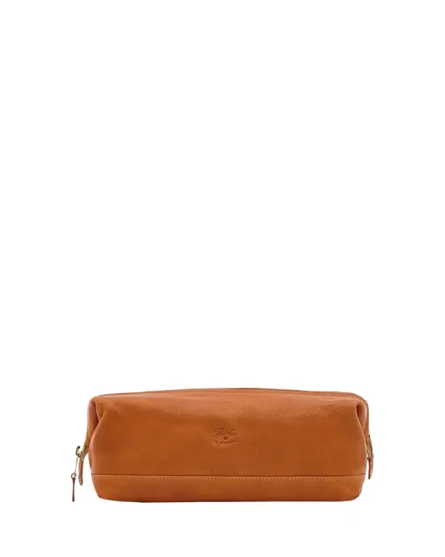 Men's Leather Travel Toiletry Case