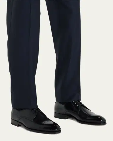 Bontoni Men's Umberto Cap Toe Leather Derby Shoes | Thumbnail 3