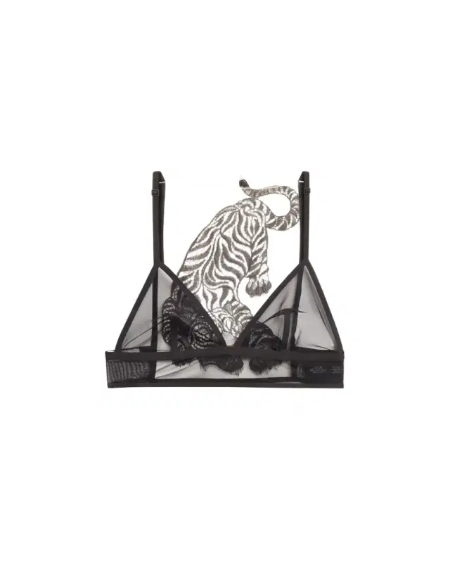 Livy Bengal Embroidered Tulle Triangle Bra