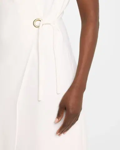 Giorgio Armani Silk Wrap Midi Dress with Tie Detail | Thumbnail 5 Giorgio Armani Silk Wrap Midi Dress with Tie Detail | Thumbnail 5