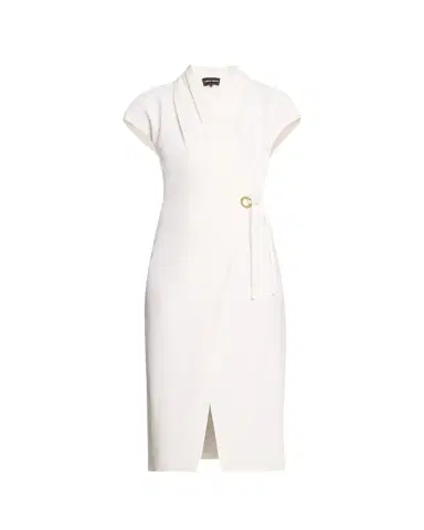 Giorgio Armani Silk Wrap Midi Dress with Tie Detail | Thumbnail 1 Giorgio Armani Silk Wrap Midi Dress with Tie Detail | Thumbnail 1