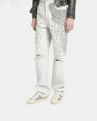 Golden Goose Superstar Leather Glitter Low-Top Sneakers | Thumbnail 2 Golden Goose Superstar Leather Glitter Low-Top Sneakers | Thumbnail 2