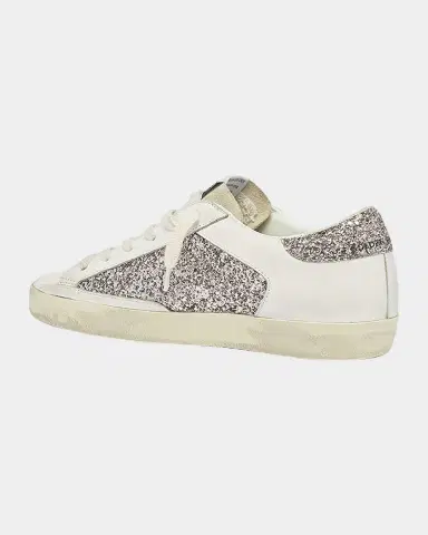 Golden Goose Superstar Leather Glitter Low-Top Sneakers | Thumbnail 4 Golden Goose Superstar Leather Glitter Low-Top Sneakers | Thumbnail 4