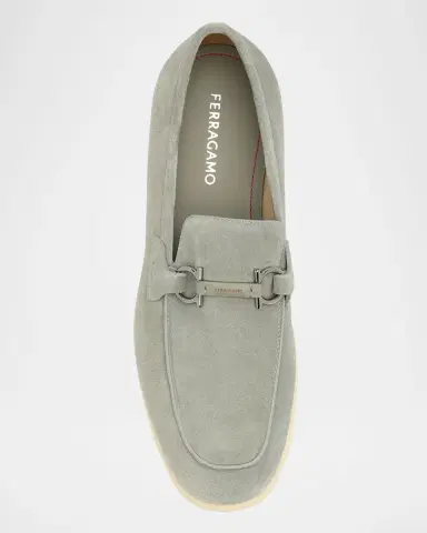 Ferragamo Men's Cosimo Leather Gancini Bit Loafers | Thumbnail 4 Ferragamo Men's Cosimo Leather Gancini Bit Loafers | Thumbnail 4