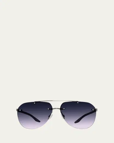 BARTON PERREIRA Jean Metal & Zyl Aviator Sunglasses | Thumbnail 3 BARTON PERREIRA Jean Metal & Zyl Aviator Sunglasses | Thumbnail 3