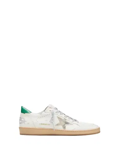 Golden Goose Ballstar Mixed Leather Low-Top Sneakers | Thumbnail 1