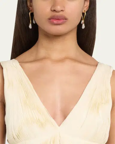 ALEXIS BITTAR Solanales Front-Back Double Drop Crystal Earrings | Thumbnail 2 ALEXIS BITTAR Solanales Front-Back Double Drop Crystal Earrings | Thumbnail 2