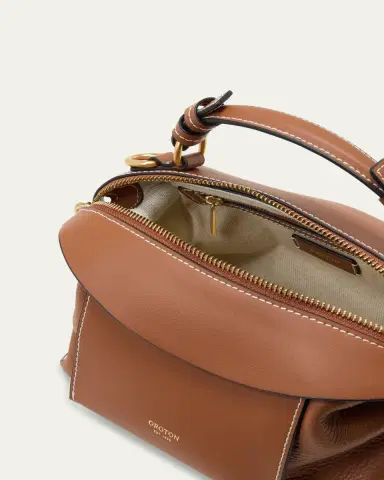 Oroton Mica Mini Leather Top-Handle Bowler Bag | Thumbnail 4