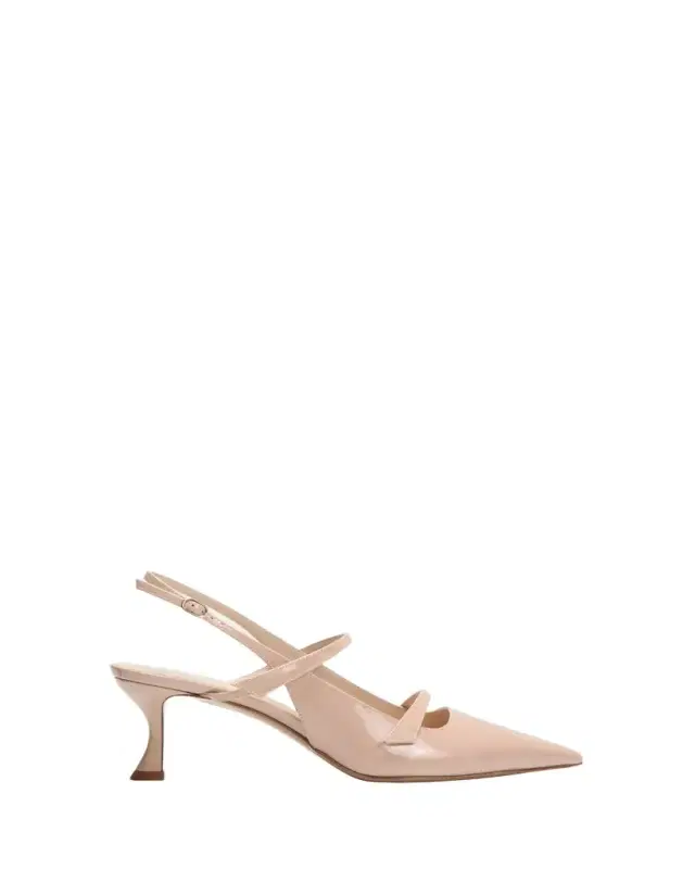 Tita Patent Slingback Pumps