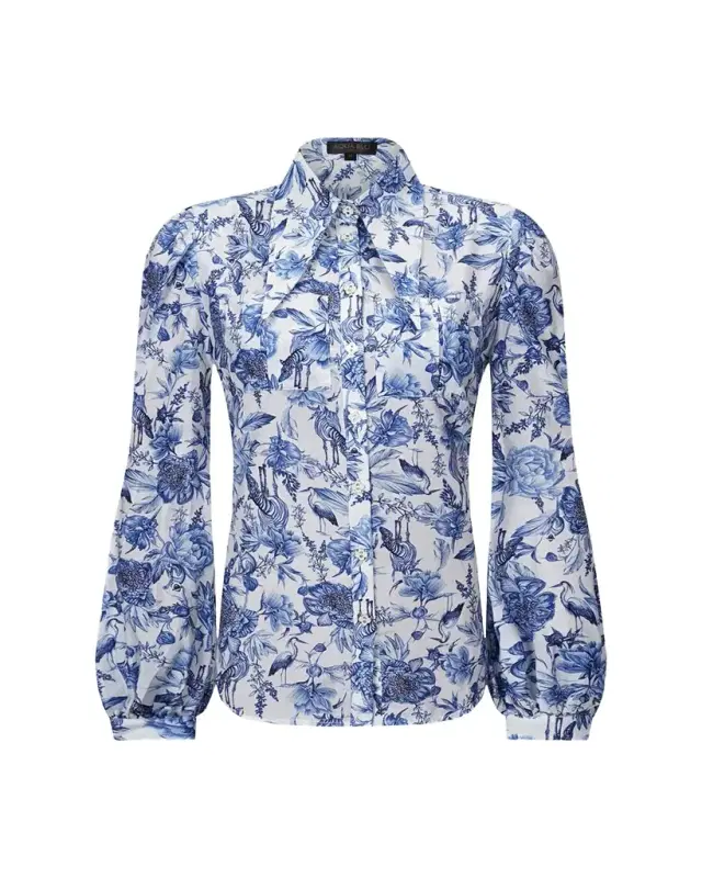 Azalea Sophia Button-Front Blouse