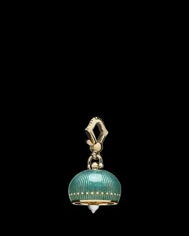 Paul Morelli Emerald Enamel Bell Charm | Thumbnail 2