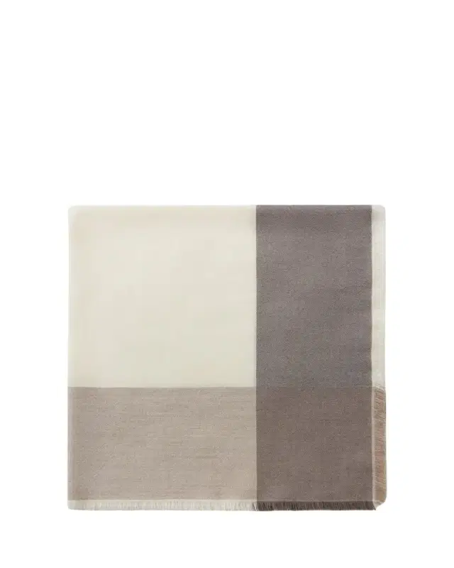 Loro Piana Quadrilatero Del Cashmere-Silk Scarf