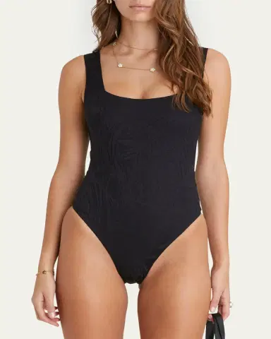 Aqua Blu Australia Vero Square-Neck One-Piece Swimsuit (DD-E Cup) | Thumbnail 3