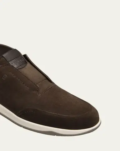 Berluti Men's Echappee Suede Slip-On Boots | Thumbnail 3