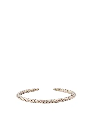 Jan Leslie Men's Braided Sterling Silver Cuff Bracelet | Thumbnail 1