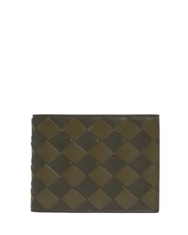 Bottega Veneta Men's Bicolor Intrecciato Bifold Wallet | Thumbnail 1