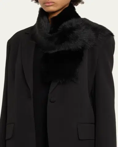 Pologeorgis Lamb Shearling Fur Scarf | Thumbnail 3