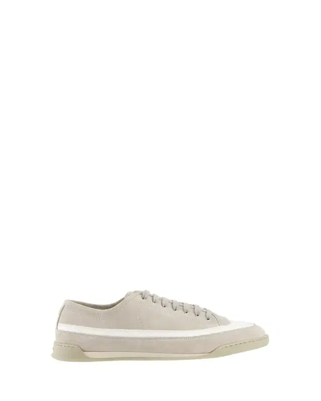 Men's Court Mixed Leather Low-Top Sneakers