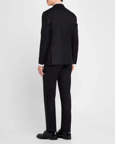 Giorgio Armani Men 's Wool-Silk Solid Tuxedo | Thumbnail 3 Giorgio Armani Men 's Wool-Silk Solid Tuxedo | Thumbnail 3