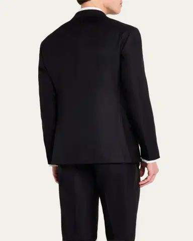 Giorgio Armani Men 's Wool-Silk Solid Tuxedo | Thumbnail 5 Giorgio Armani Men 's Wool-Silk Solid Tuxedo | Thumbnail 5