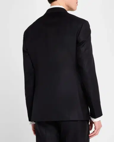Giorgio Armani Men 's Wool-Silk Solid Tuxedo | Thumbnail 6 Giorgio Armani Men 's Wool-Silk Solid Tuxedo | Thumbnail 6