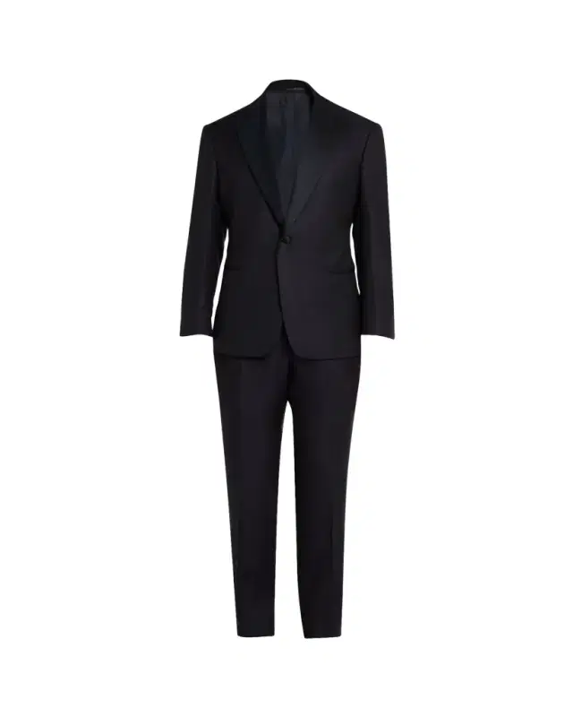 Men 's Wool-Silk Solid Tuxedo