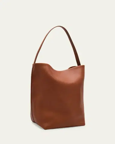 The Row Park North-South Tote Bag in Leather | Thumbnail 7