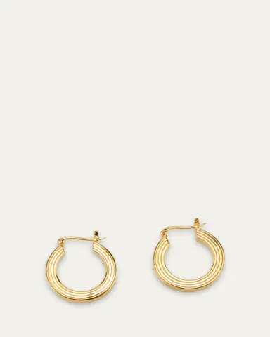 Gwen Beloti Lina Boxy Round Hoop Earrings | Thumbnail 3