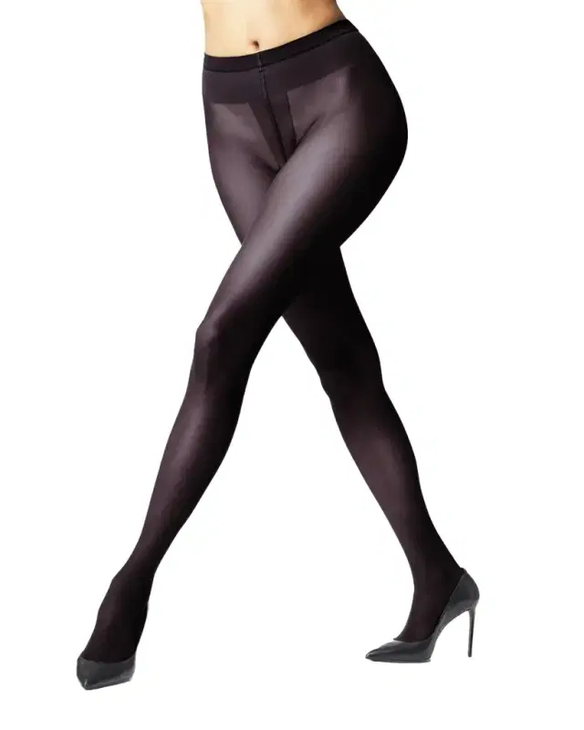 Crystal Back-Seam Tights, 20 Denier