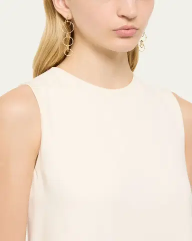 Paul Morelli 18K Yellow Gold Long Rain Chain Diamond Earrings | Thumbnail 2