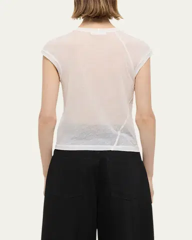 Helmut Lang Twisted Sheer Crewneck Top | Thumbnail 7