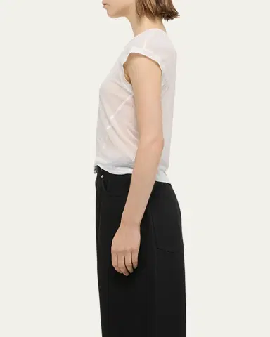 Helmut Lang Twisted Sheer Crewneck Top | Thumbnail 8