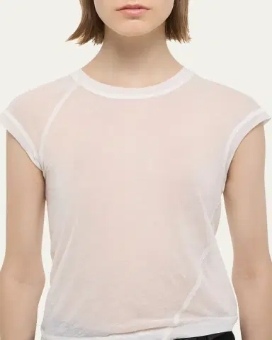Helmut Lang Twisted Sheer Crewneck Top | Thumbnail 9