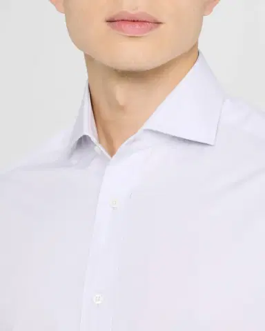 Brunello Cucinelli Men's Cotton Canvas Dress Shirt | Thumbnail 13 Brunello Cucinelli Men's Cotton Canvas Dress Shirt | Thumbnail 13