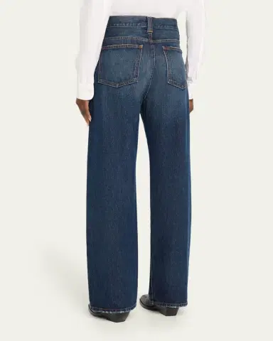 Khaite Bonnie Straight-Leg Dark Wash Jeans | Thumbnail 8