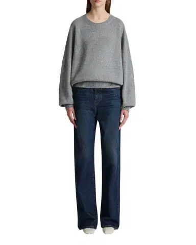Khaite Bonnie Straight-Leg Dark Wash Jeans | Thumbnail 1