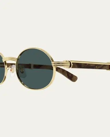 Cartier Men's Metal Round Sunglasses | Thumbnail 2 Cartier Men's Metal Round Sunglasses | Thumbnail 2