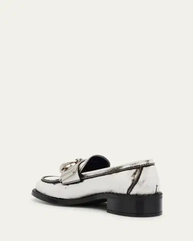 Prada Brushed Leather Ball Chain Loafers | Thumbnail 2